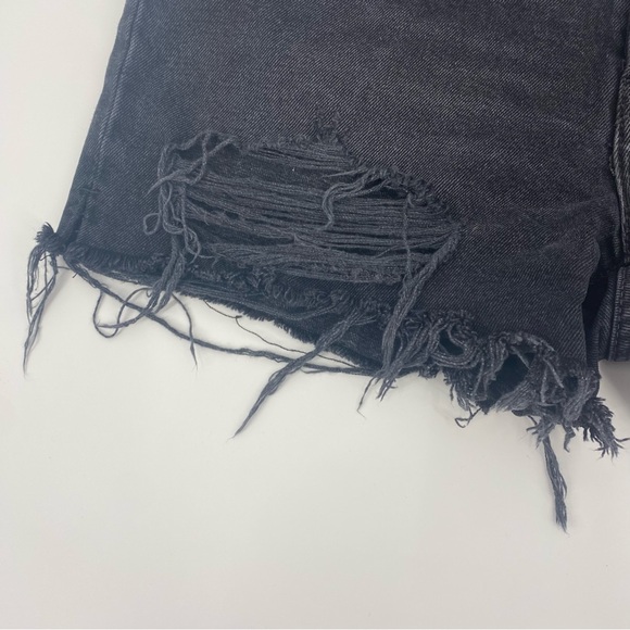 RE/DONE 50s Cut off Denim Shorts in Shadow Black - Picture 8 of 16